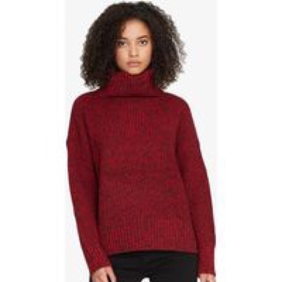 Sanctuary the Roll Neck Sweater Party Red/Black - Picture 5 of 8